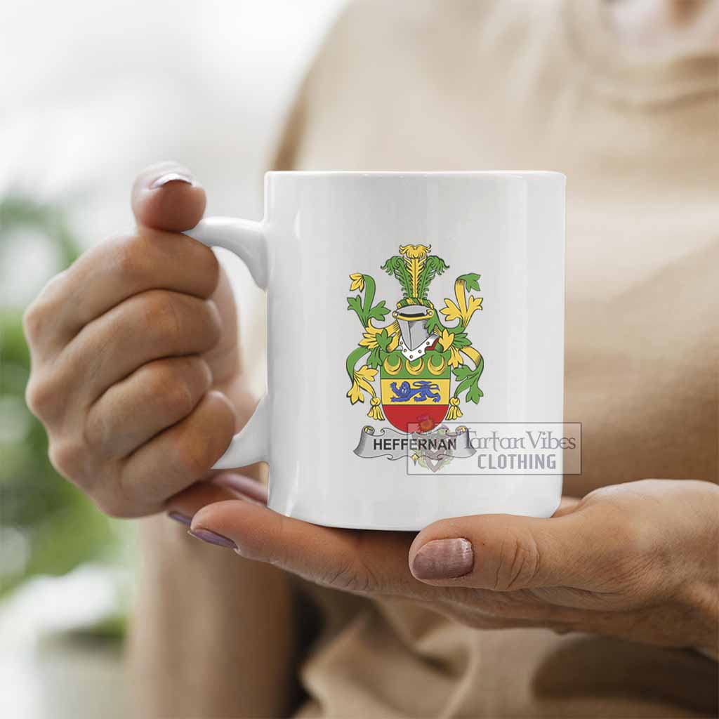 Tartan Vibes Clothing Heffernan Irish Clan Coat of Arms Ceramic Mug