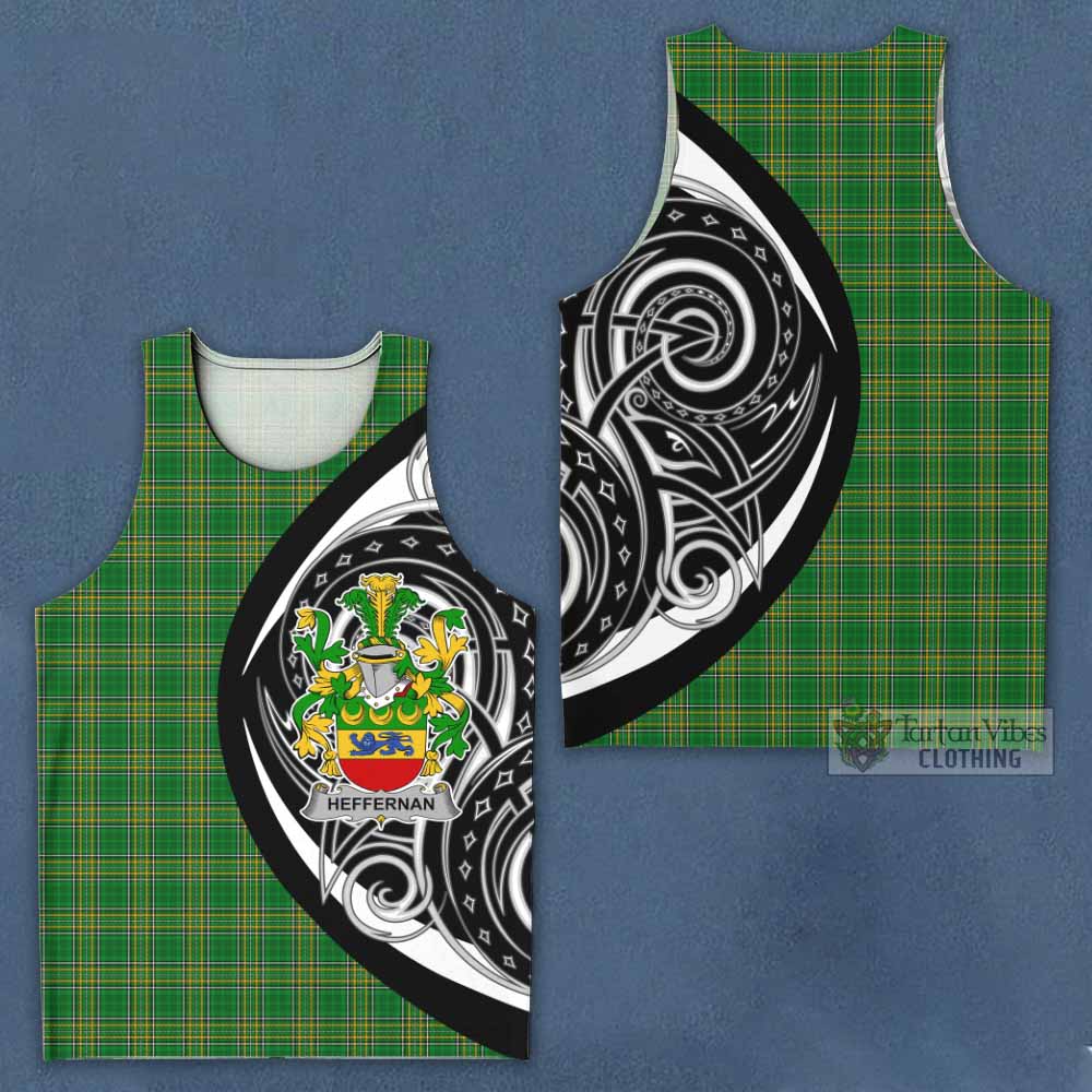 Tartan Vibes Clothing Heffernan Irish Clan Men's Tank Top Celtic Circle Style
