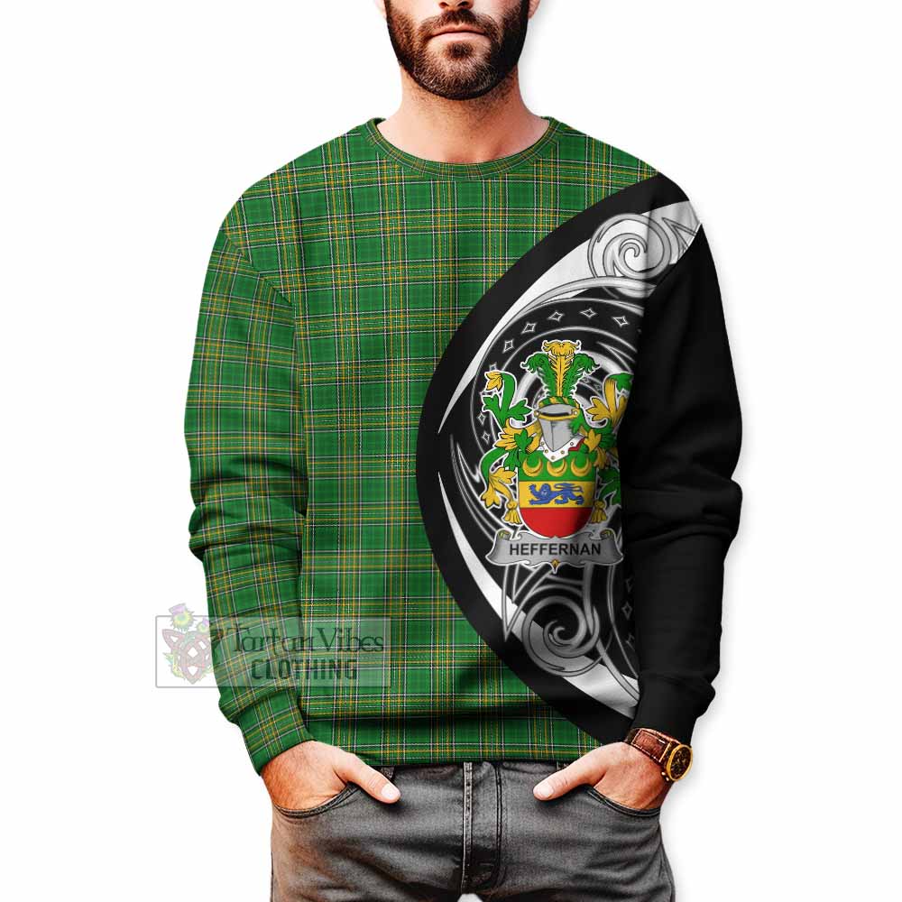 Tartan Vibes Clothing Heffernan Irish Clan Sweatshirt Celtic Circle Style