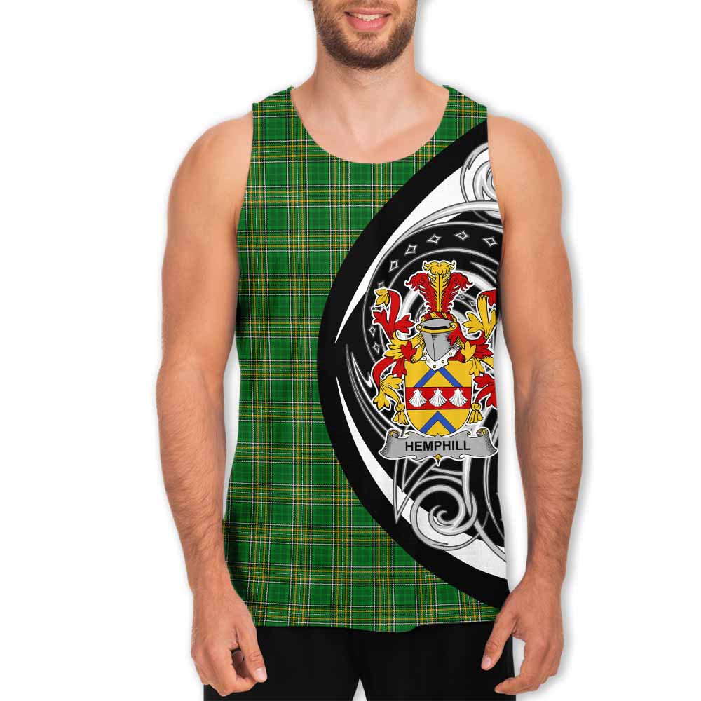 Tartan Vibes Clothing Hemphill Irish Clan Men's Tank Top Celtic Circle Style