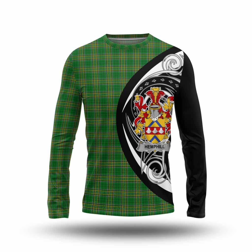 Tartan Vibes Clothing Hemphill Irish Clan Long Sleeve T-Shirt Celtic Circle Style