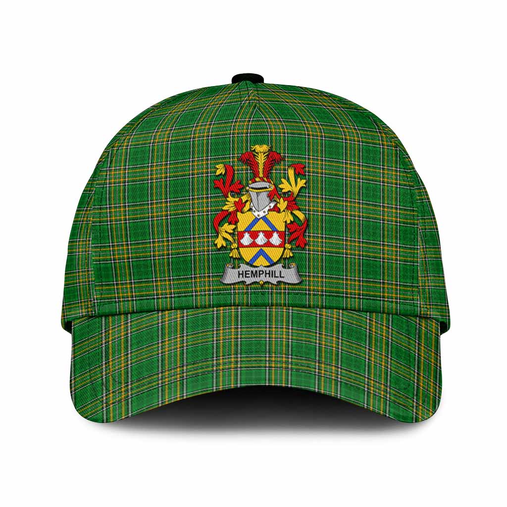 Hemphill Irish Clan Tartan Classic Cap with Coat of Arms