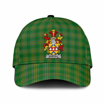 Hemphill Irish Clan Tartan Classic Cap with Coat of Arms