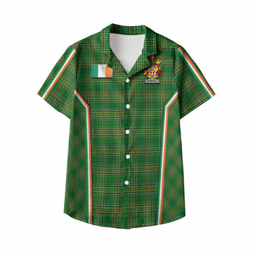 Hemphill Irish Clan Coat of Arm Tartan Kid Hawaiian Shirt Flag Style