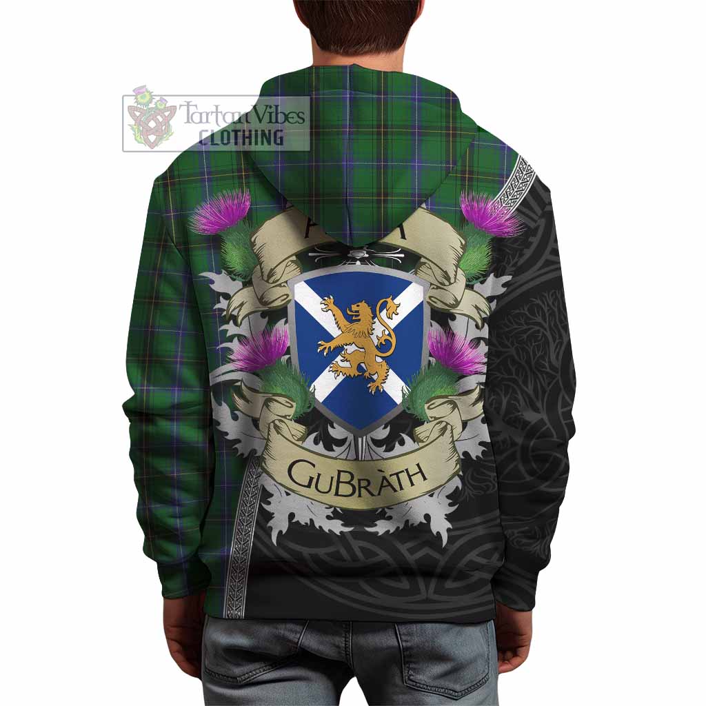 Tartan Vibes Clothing Henderson Tartan Family Crest Hoodie Lion Rampant Royal Thistle Shield Celtic Inspired