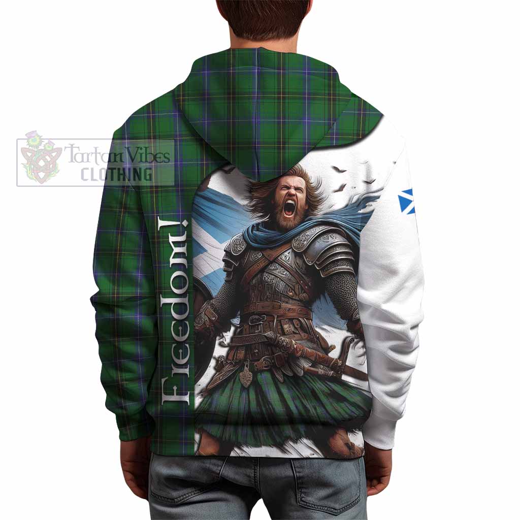 Tartan Vibes Clothing Henderson Crest Tartan Hoodie Inspired by the Freedom of Scottish Warrior