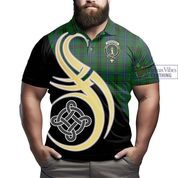 Henderson Tartan Polo Shirt with Family Crest and Celtic Symbol Style - Tartan Vibes Clothing