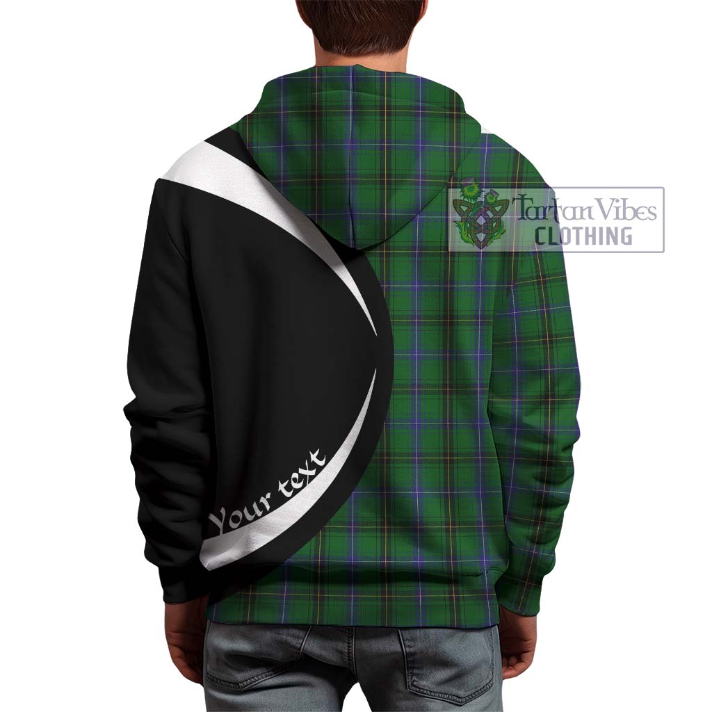 Tartan Vibes Clothing Henderson Tartan Hoodie with Family Crest Circle Style