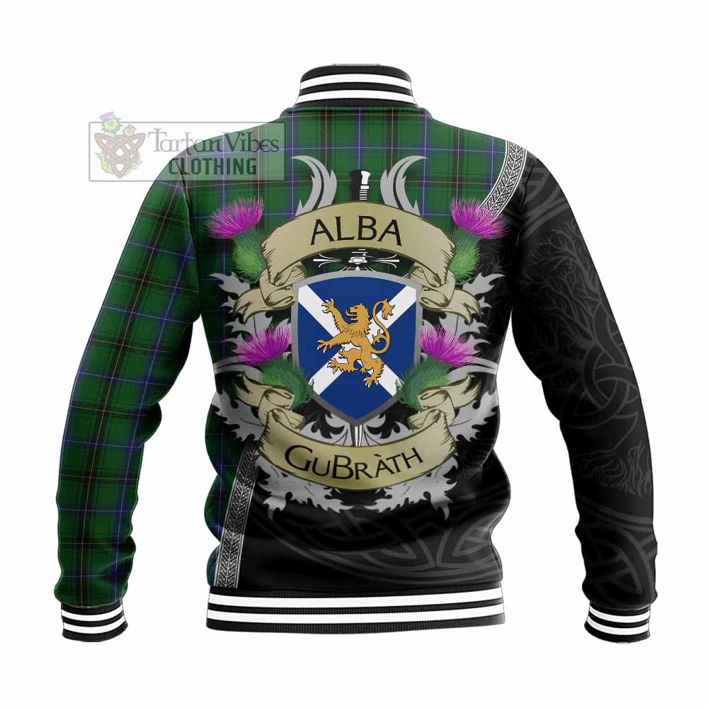 Henderson Tartan Family Crest Baseball Jacket Lion Rampant Royal Thistle Shield Celtic Inspired - Tartan Vibes Clothing