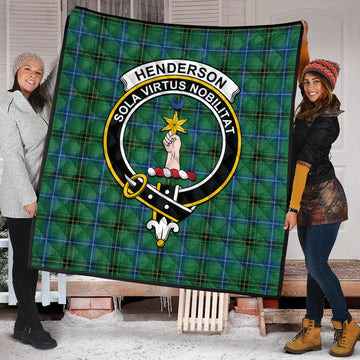 henderson-ancient-tartan-quilt-with-family-crest
