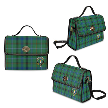 henderson-ancient-tartan-leather-strap-waterproof-canvas-bag-with-family-crest
