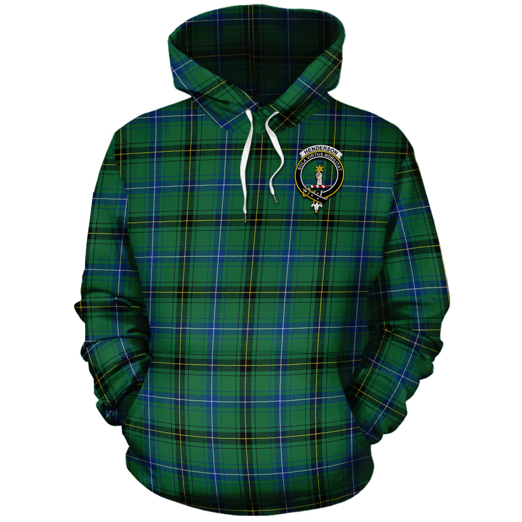 Henderson Ancient Tartan Hoodie with Family Crest - Tartanvibesclothing