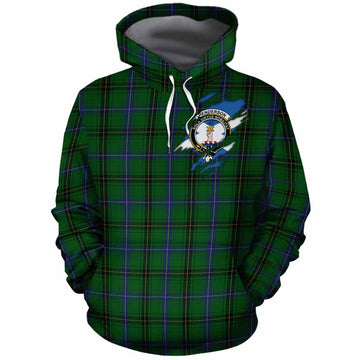 Henderson Clan Crest In Me Tartan Cotton Hoodie Scotland Flag Style