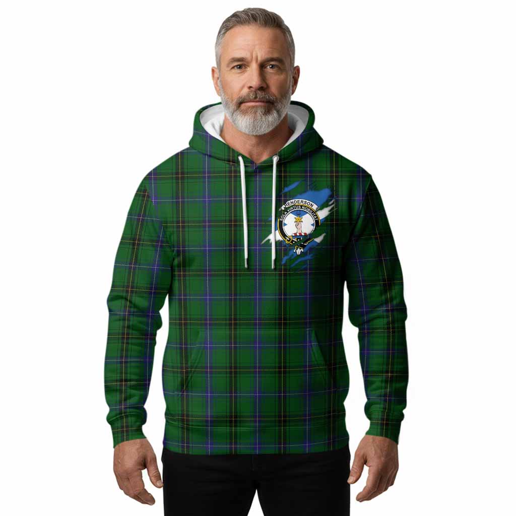 Henderson Clan Crest In Me Tartan Hoodie Scotland Flag Style
