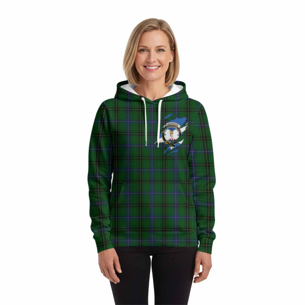 Henderson Clan Crest In Me Tartan Hoodie Scotland Flag Style