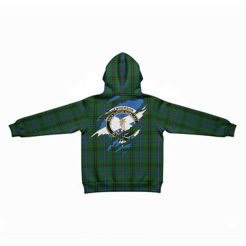 Henderson Clan Crest In Me Tartan Kid Hoodie Scotland Flag Style