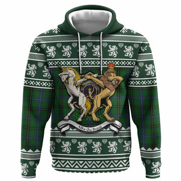 Henderson Clan Tartan Crest Christmas Hoodie Coat of Arms Funny Style