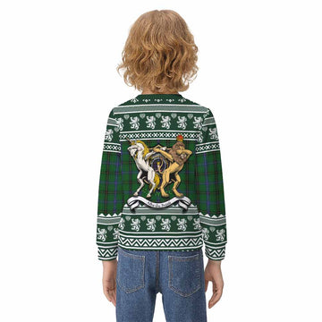 Henderson Clan Tartan Crest Christmas Kid Ugly Sweatshirt Coat of Arms Funny Style