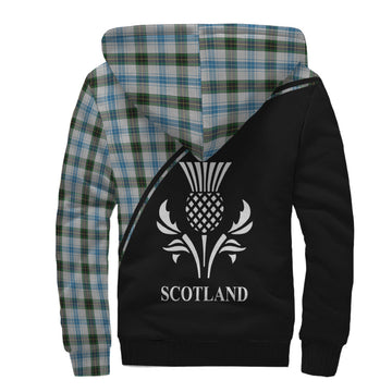 Henderson Dress Tartan Sherpa Hoodie with Family Crest Curve Style
