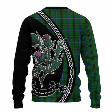 Henderson Family Crest Tartan Knitted Sweater Alba Thistle Inspired - Tartan Vibes Clothing