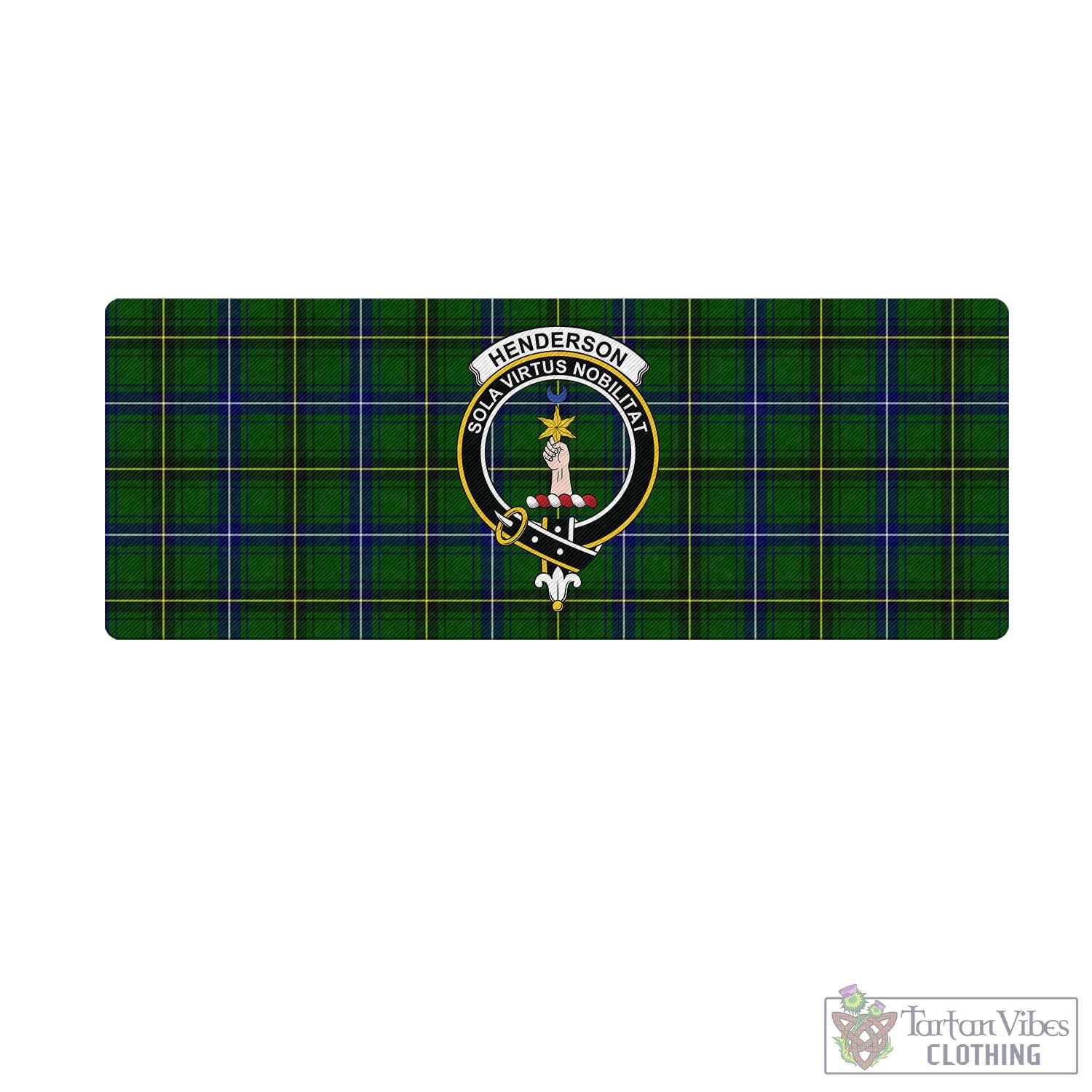 Tartan Vibes Clothing Henderson Modern Tartan Mouse Pad with Family Crest
