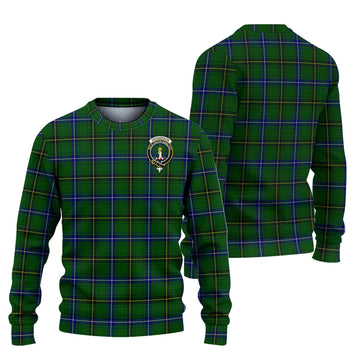 Henderson Modern Tartan Knitted Sweater with Family Crest Unisex - Tartanvibesclothing