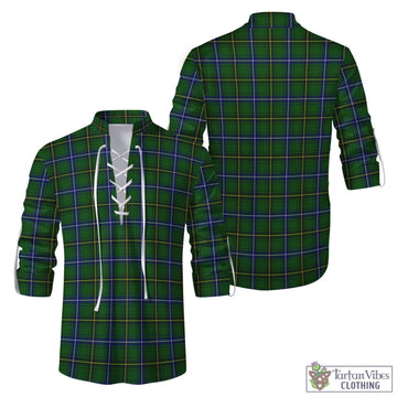 Tartan Vibes Clothing Henderson Modern Tartan Men's Scottish Traditional Jacobite Ghillie Kilt Shirt