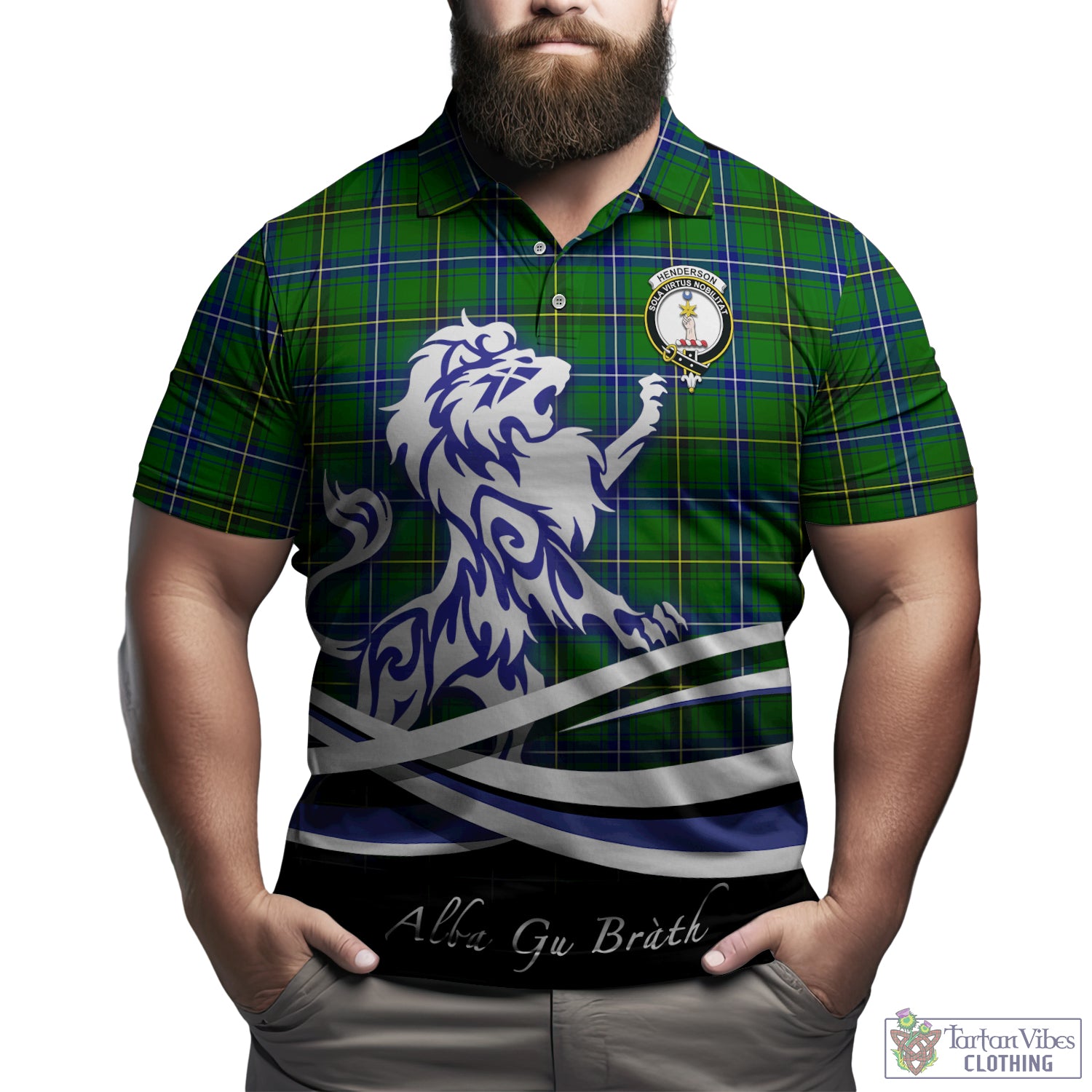 henderson-modern-tartan-polo-shirt-with-alba-gu-brath-regal-lion-emblem