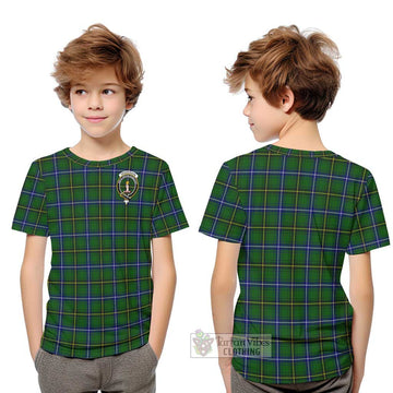 Henderson Tartan Kid T-Shirt with Family Crest Youth XL Size14 - Tartanvibesclothing Shop