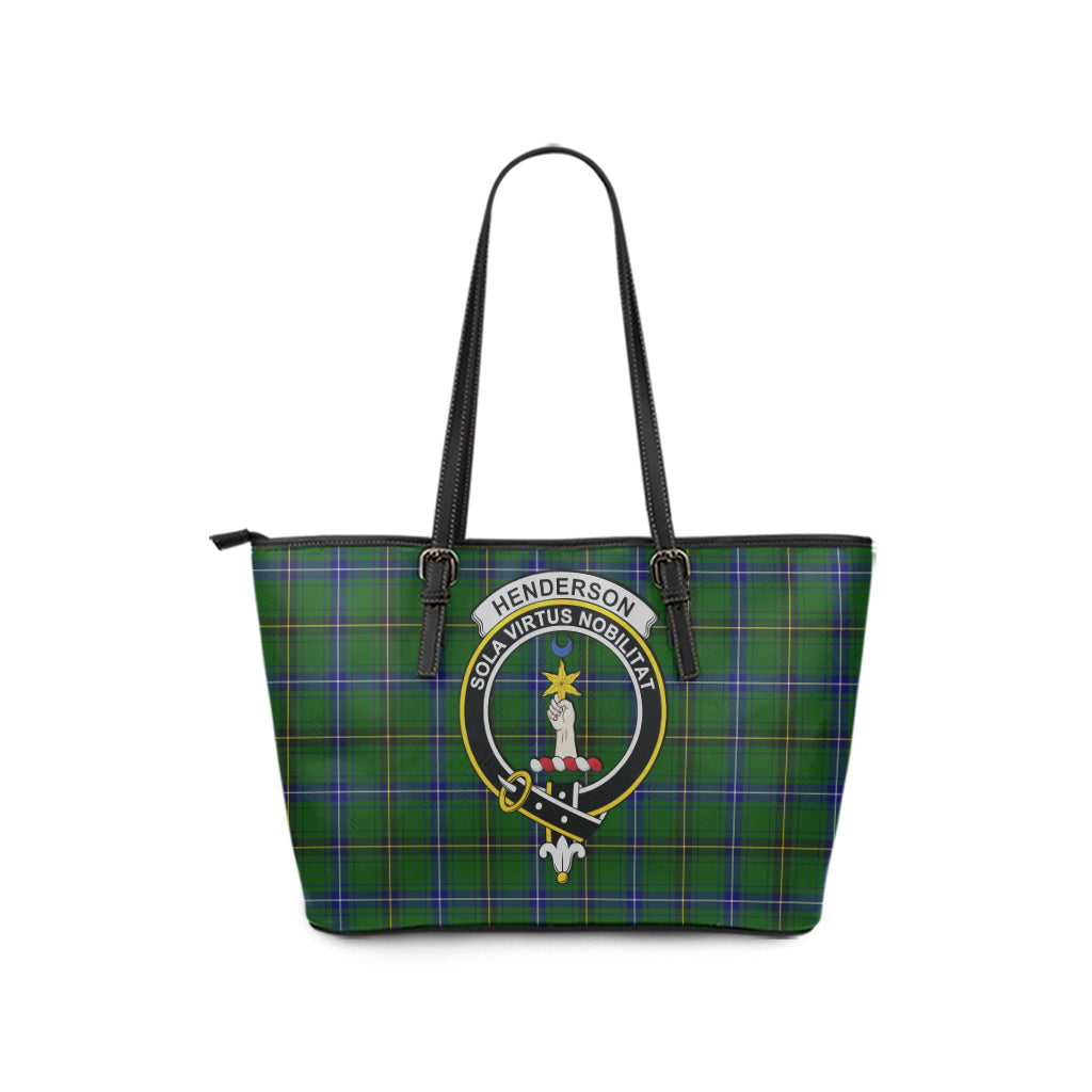 henderson-modern-tartan-leather-tote-bag-with-family-crest