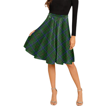 Henderson Tartan Melete Pleated Midi Skirt Cross Style