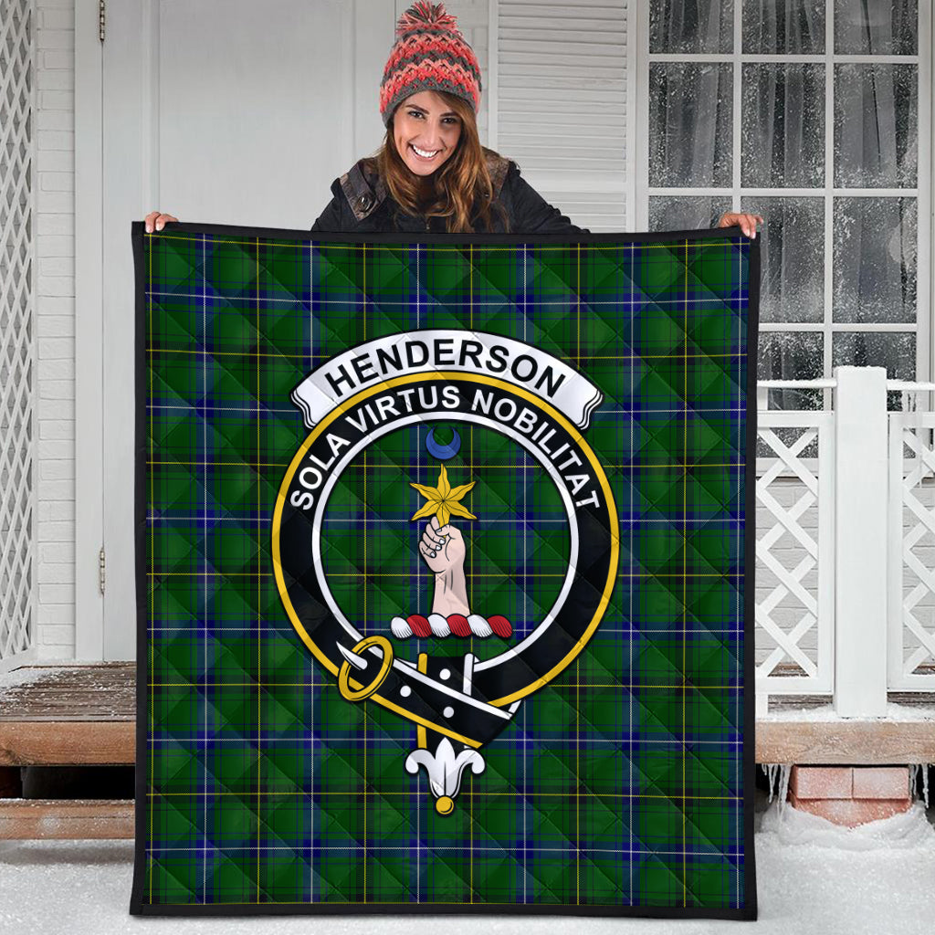 henderson-modern-tartan-quilt-with-family-crest