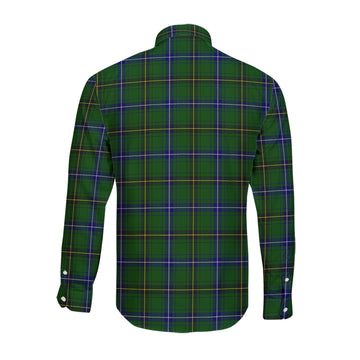Henderson Tartan Long Sleeve Button Up Shirt with Family Crest