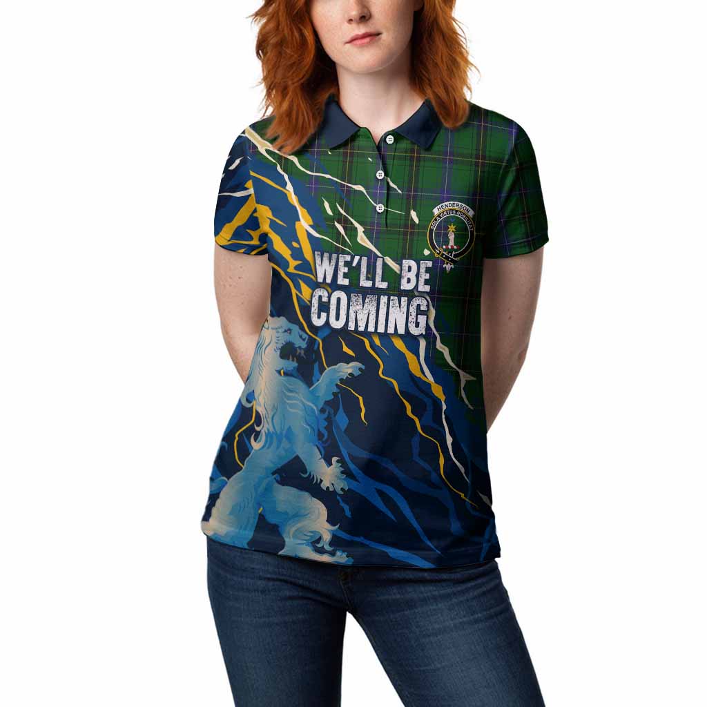 Henderson Scotland Tartan Women Polo Shirt WC2026 Football - We'll Be Coming