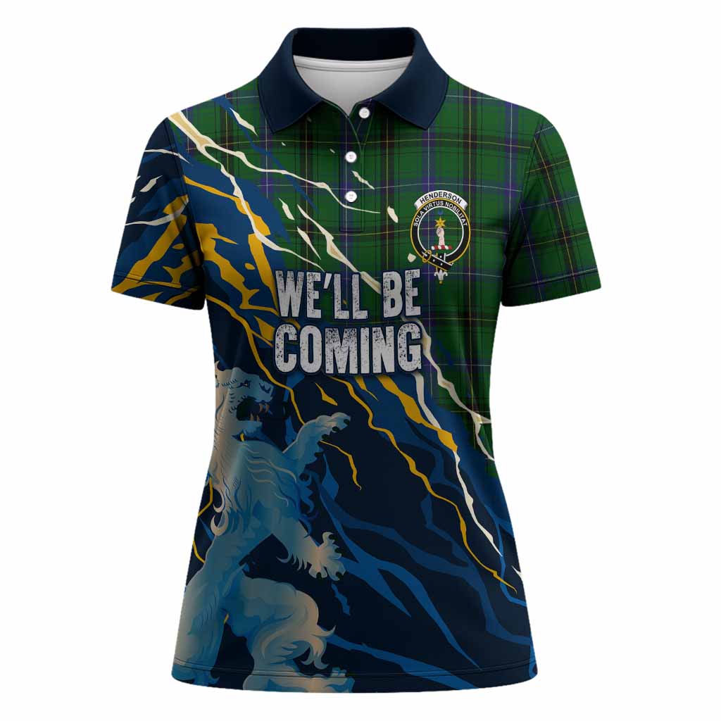 Henderson Scotland Tartan Women Polo Shirt WC2026 Football - We'll Be Coming