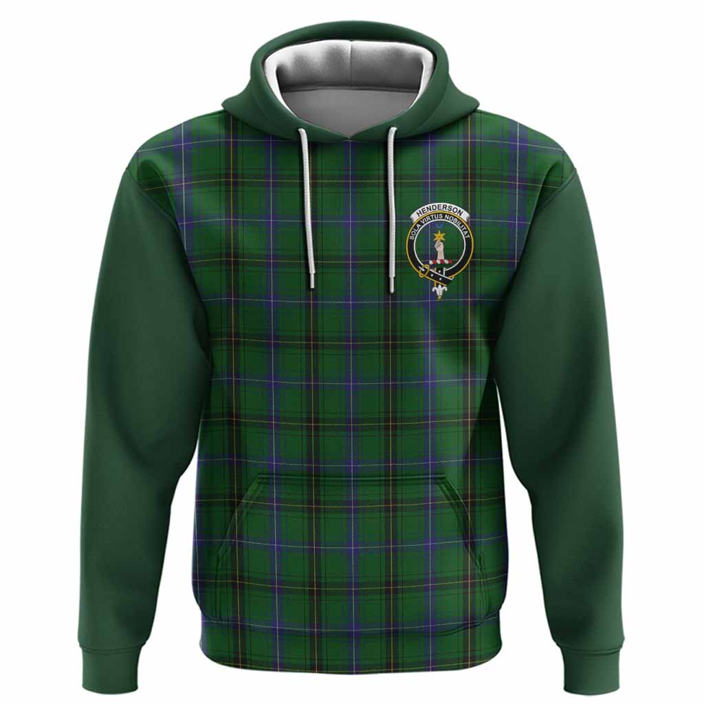 Henderson Tartan Accent Hoodie with Family Crest