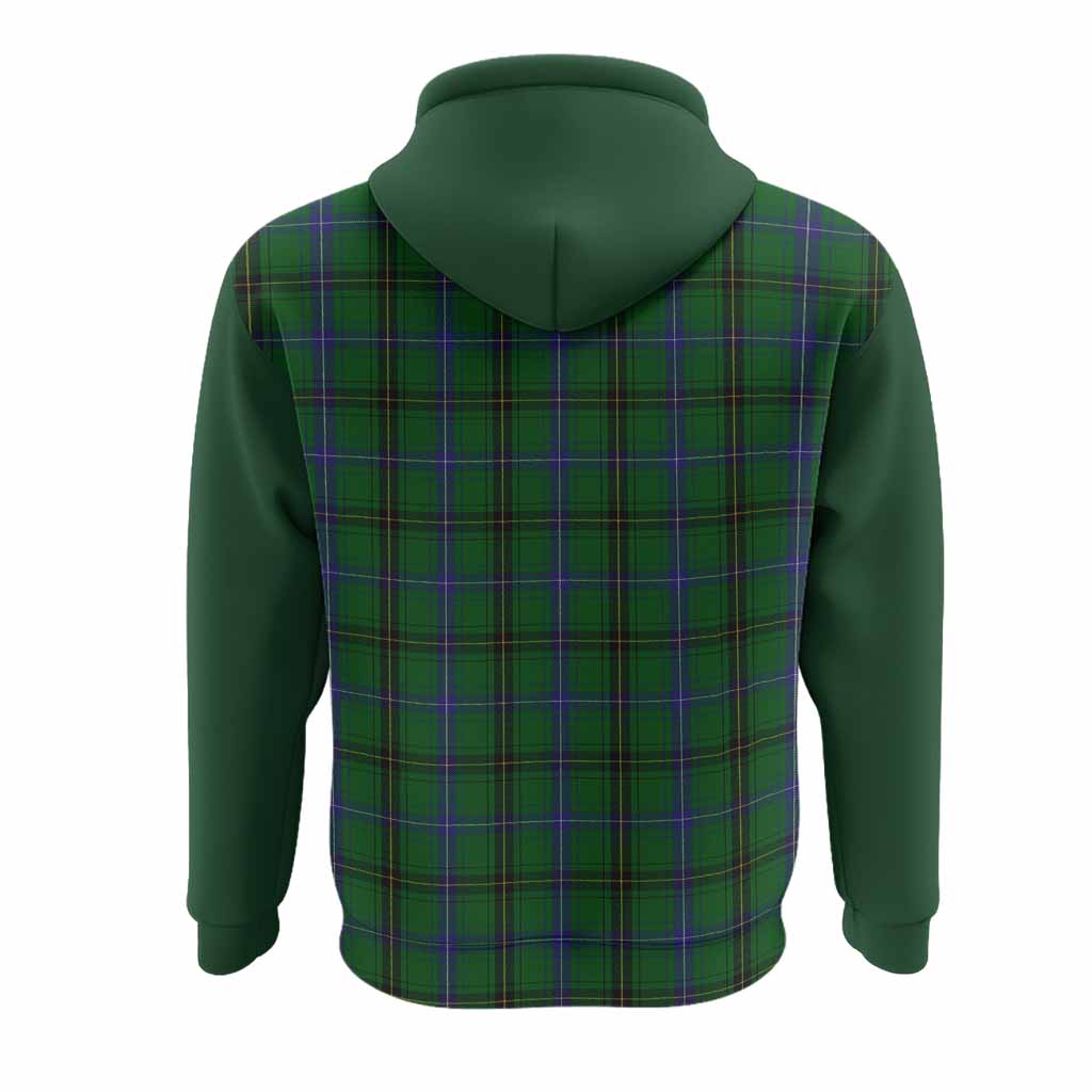 Henderson Tartan Accent Hoodie with Family Crest