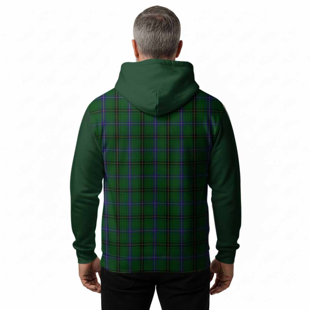 Henderson Tartan Accent Hoodie with Family Crest