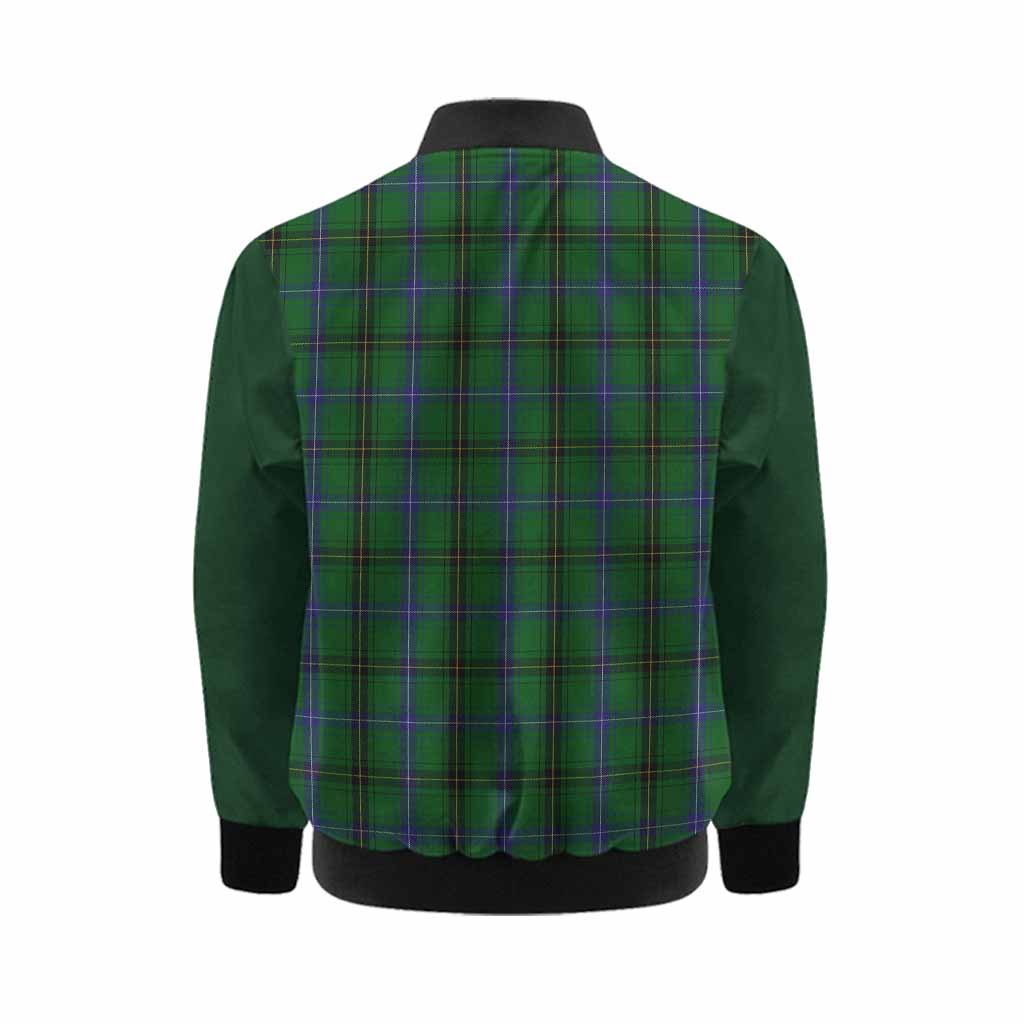 Henderson Tartan Accent Kid Bomber Jacket with Family Crest