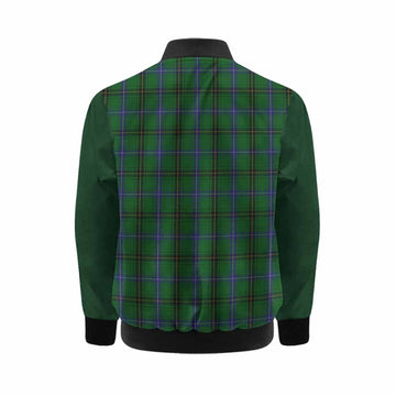 Henderson Tartan Accent Kid Bomber Jacket with Family Crest