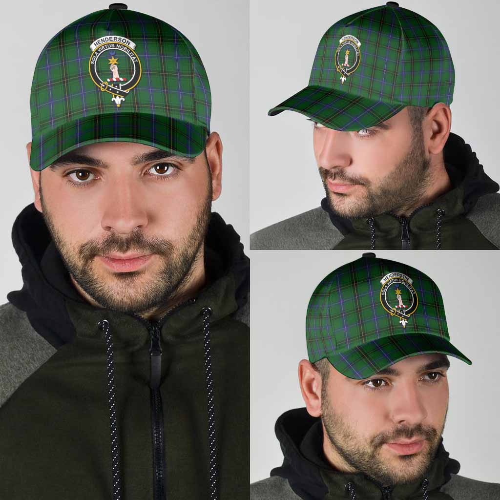 Henderson Tartan Classic Cap with Family Crest