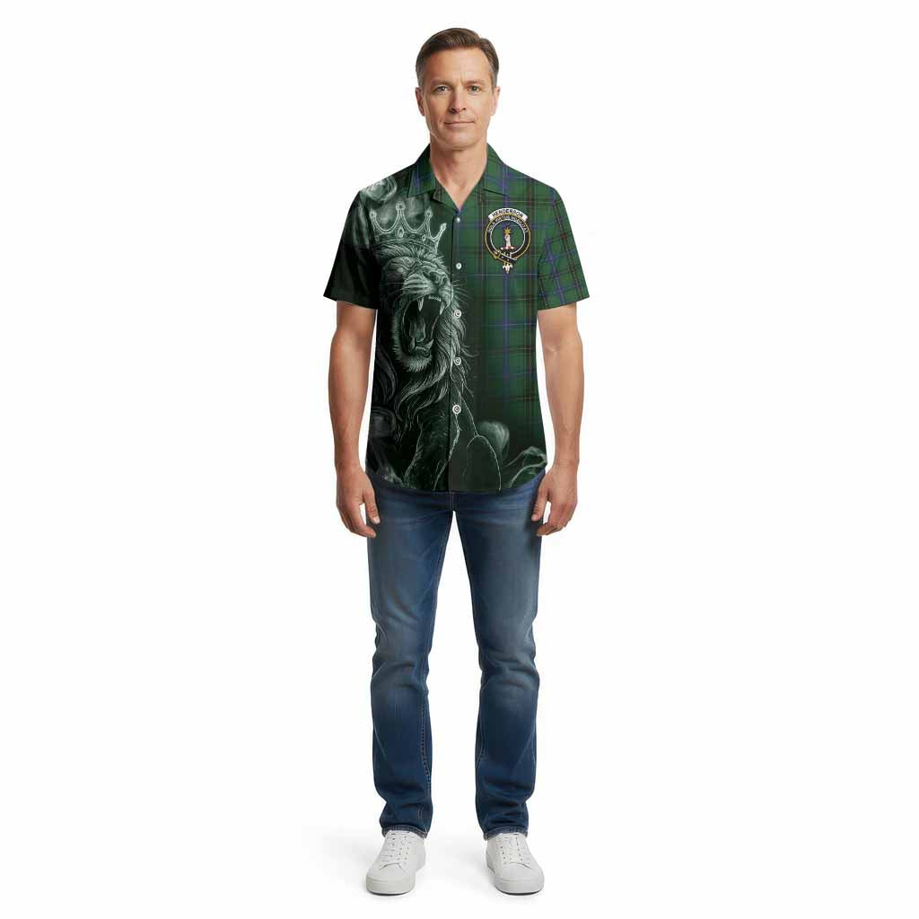 Henderson Tartan Cotton Hawaiian Shirt Roaring Lion Heritage