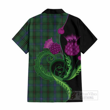 Henderson Tartan Cotton Hawaiian Shirt Traditional Scottish Thistle