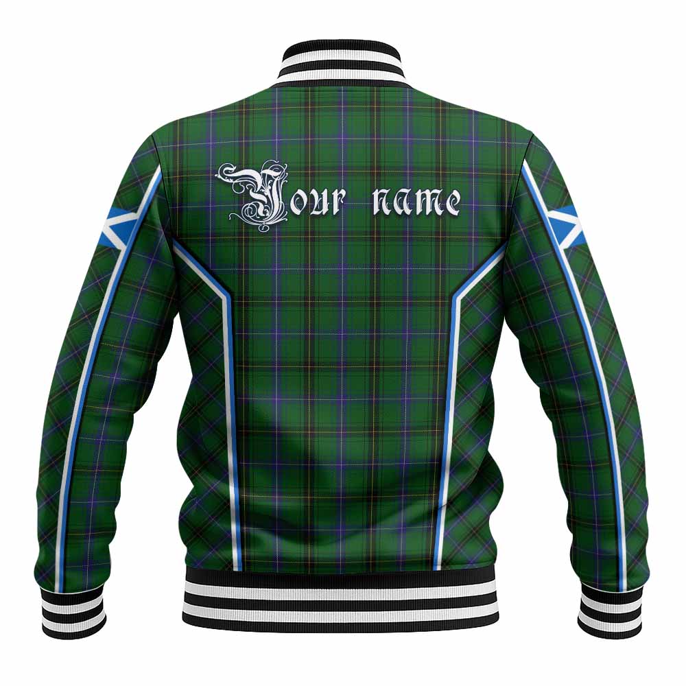 Henderson Tartan Crest Baseball Jacket Scotland Coat of Arm Flag Style - Tartan Vibes Clothing