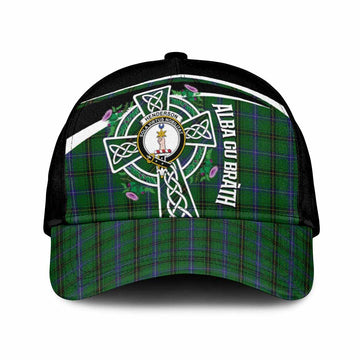 Henderson Tartan Crest Classic Cap Scottish Thistle Celtic Cross Alba Gu Brath