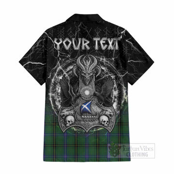 Henderson Tartan Crest Cotton Hawaiian Shirt Celtic Odin's Raven Legacy