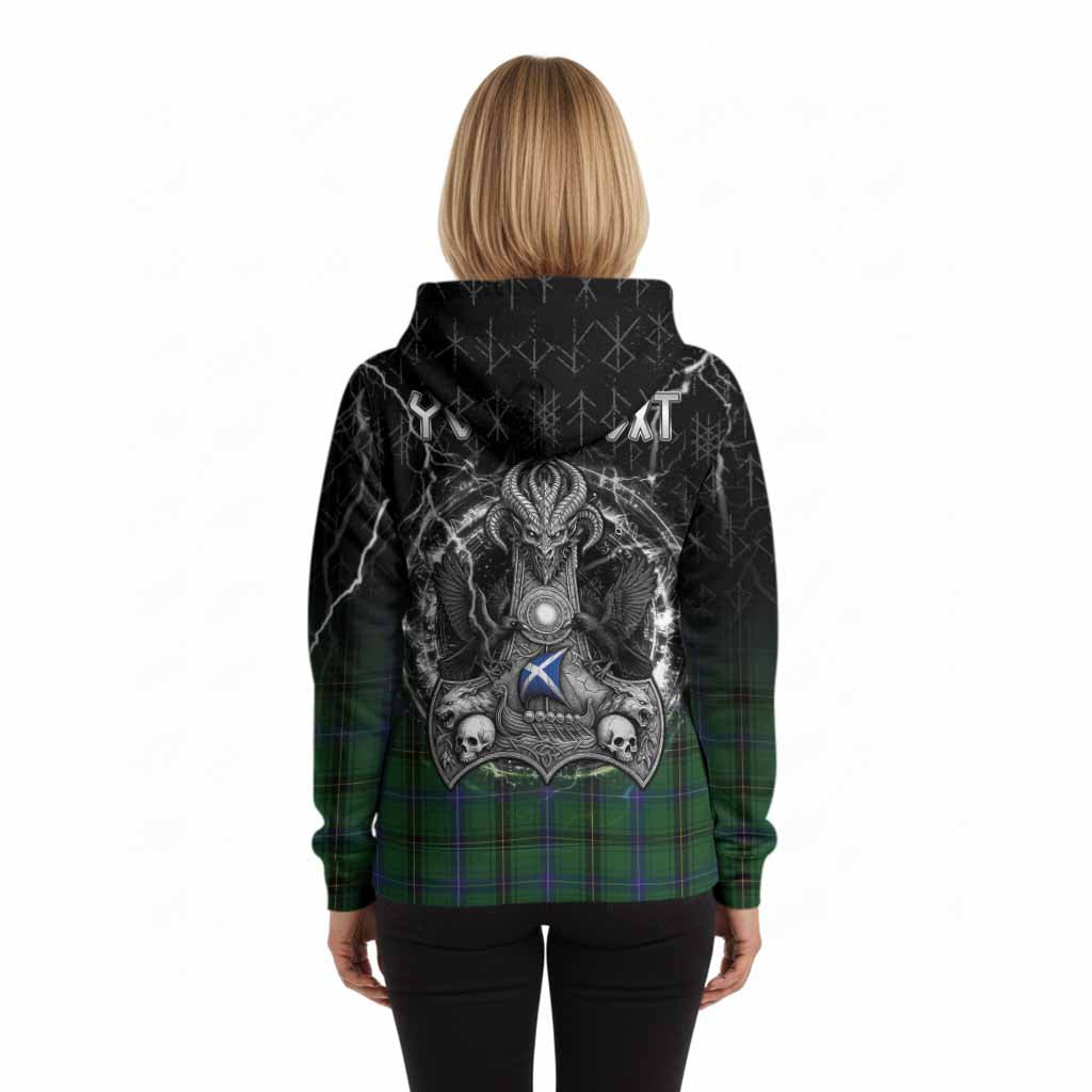 Henderson Tartan Crest Hoodie Celtic Odin's Raven Legacy