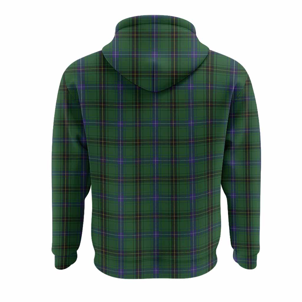 Henderson Tartan Crest Hoodie Ferocious Lion Style