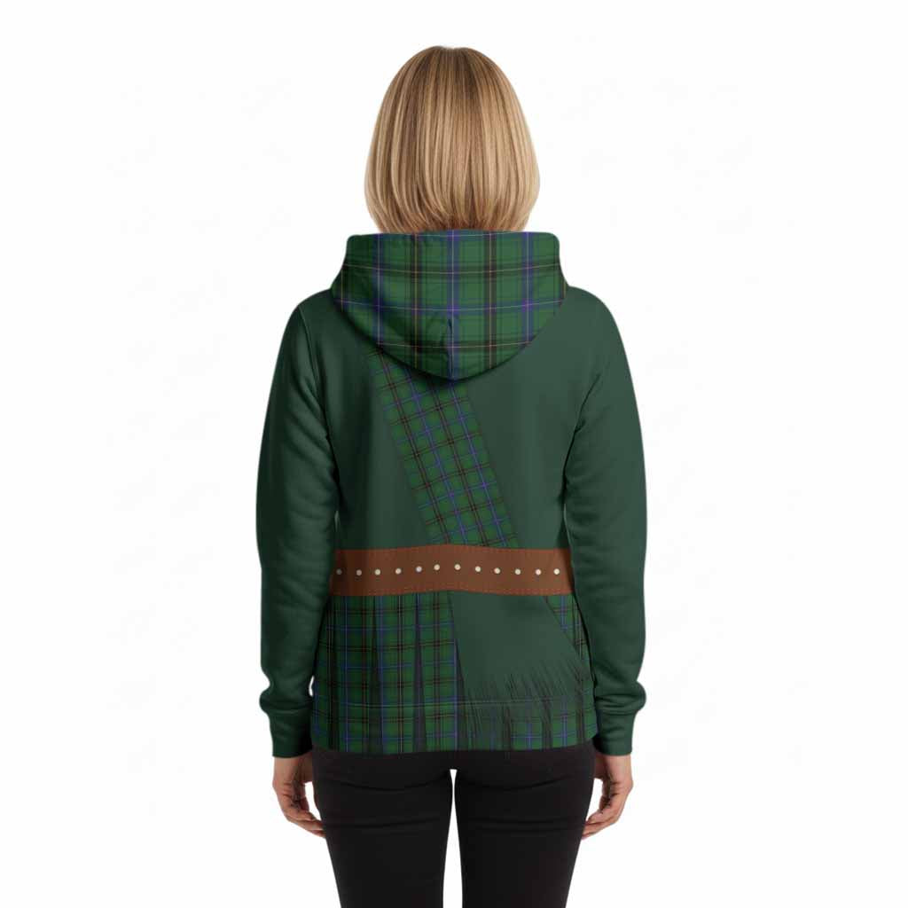 Henderson Tartan Crest Hoodie Kilt Costume Style