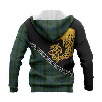 Henderson Tartan Crest Knitted Hoodie Legendary Dragon Knot Half Style